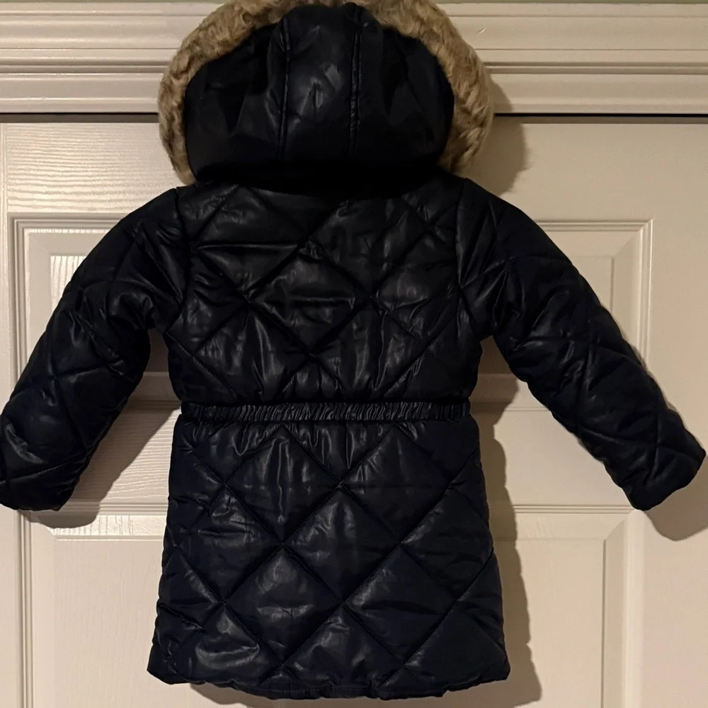 Tommy Hilfiger Girls Navy Puffer Jacket